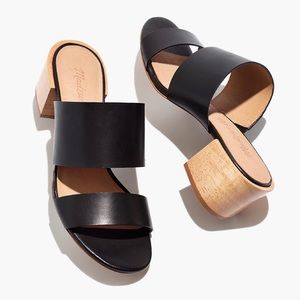 Madewell Kiera Mule Sandal in Black size 8
